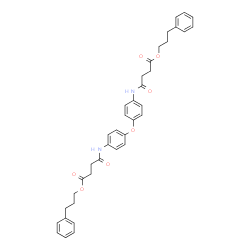 ChemSpider 2D Image | Bis(3-phenylpropyl) 4,4'-[oxybis(4,1-phenyleneimino)]bis(4-oxobutanoate) | C38H40N2O7
