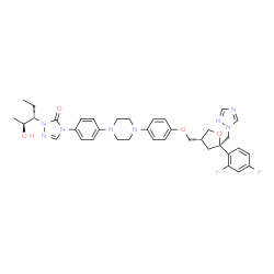 ChemSpider 2D Image | Posaconazole | C37H42F2N8O4