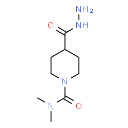 ChemSpider 2D Image | 4-(Hydrazinocarbonyl)-N,N-dimethyl-1-piperidinecarboxamide | C9H18N4O2