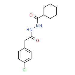 ChemSpider 2D Image | N'-[(4-Chlorophenyl)acetyl]cyclohexanecarbohydrazide | C15H19ClN2O2