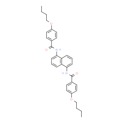ChemSpider 2D Image | N,N'-1,5-Naphthalenediylbis(4-butoxybenzamide) | C32H34N2O4