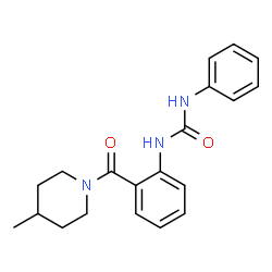 ChemSpider 2D Image | 1-{2-[(4-Methyl-1-piperidinyl)carbonyl]phenyl}-3-phenylurea | C20H23N3O2