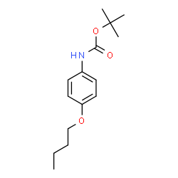 ChemSpider 2D Image | 2-Methyl-2-propanyl (4-butoxyphenyl)carbamate | C15H23NO3