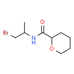 ChemSpider 2D Image | N-(1-Bromo-2-propanyl)tetrahydro-2H-pyran-2-carboxamide | C9H16BrNO2