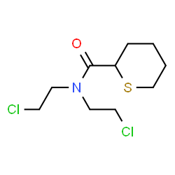 ChemSpider 2D Image | N,N-Bis(2-chloroethyl)tetrahydro-2H-thiopyran-2-carboxamide | C10H17Cl2NOS