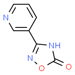 ChemSpider 2D Image | 3-(pyridin-3-yl)-1,2,4-oxadiazol-5-ol | C7H5N3O2