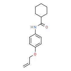 ChemSpider 2D Image | N-[4-(Allyloxy)phenyl]cyclohexanecarboxamide | C16H21NO2