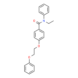 ChemSpider 2D Image | N-Ethyl-4-(2-phenoxyethoxy)-N-phenylbenzamide | C23H23NO3