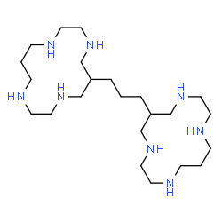 ChemSpider 2D Image | 6,6'-(1,3-Propanediyl)bis(1,4,8,11-tetraazacyclotetradecane) | C23H52N8