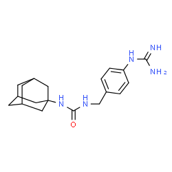 ChemSpider 2D Image | 1-Adamantan-1-yl-3-(4-carbamimidamidobenzyl)urea | C19H27N5O