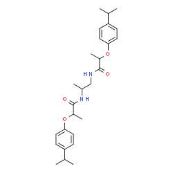 ChemSpider 2D Image | N,N'-1,2-Propanediylbis[2-(4-isopropylphenoxy)propanamide] | C27H38N2O4