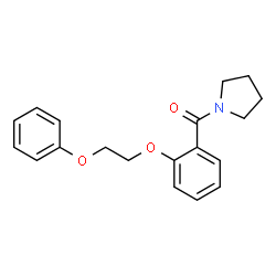 ChemSpider 2D Image | [2-(2-Phenoxyethoxy)phenyl](1-pyrrolidinyl)methanone | C19H21NO3