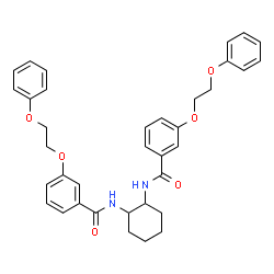 ChemSpider 2D Image | N,N'-1,2-Cyclohexanediylbis[3-(2-phenoxyethoxy)benzamide] | C36H38N2O6