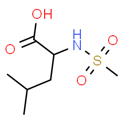 ChemSpider 2D Image | N-(Methylsulfonyl)leucine | C7H15NO4S