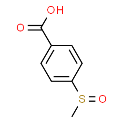 ChemSpider 2D Image | 4-Methylsulfinylbenzoic acid | C8H8O3S