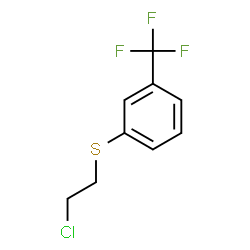 ChemSpider 2D Image | 1-[(2-chloroethyl)thio]-3-(trifluoromethyl)benzene | C9H8ClF3S