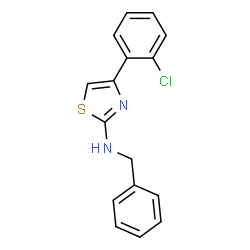 ChemSpider 2D Image | N-Benzyl-4-(2-chlorophenyl)-1,3-thiazol-2-amine | C16H13ClN2S
