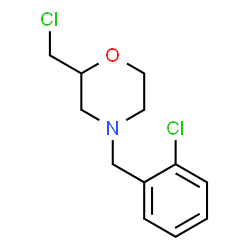 ChemSpider 2D Image | 4-(2-Chlorobenzyl)-2-(chloromethyl)morpholine | C12H15Cl2NO
