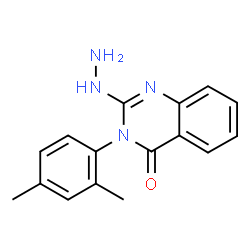 ChemSpider 2D Image | 3-(2,4-Dimethylphenyl)-2-hydrazino-4(3H)-quinazolinone | C16H16N4O