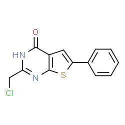 ChemSpider 2D Image | 2-(Chloromethyl)-6-phenylthieno[2,3-d]pyrimidin-4(1H)-one | C13H9ClN2OS