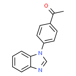 ChemSpider 2D Image | 1-[4-(1H-Benzimidazol-1-yl)phenyl]ethanone | C15H12N2O