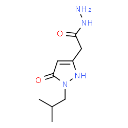 ChemSpider 2D Image | 2-(1-Isobutyl-5-oxo-2,5-dihydro-1H-pyrazol-3-yl)acetohydrazide | C9H16N4O2