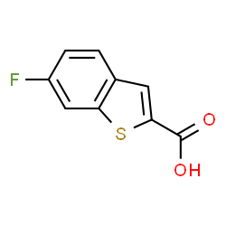 ChemSpider 2D Image | 6-Fluoro-1-benzothiophene-2-carboxylic acid | C9H5FO2S