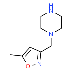 ChemSpider 2D Image | 1-[(5-methyl-3-isoxazolyl)methyl]Piperazine | C9H15N3O