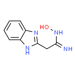 ChemSpider 2D Image | 2-(1H-Benzimidazol-2-yl)-N-hydroxyethanimidamide | C9H10N4O