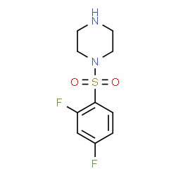 ChemSpider 2D Image | 1-((2,4-Difluorophenyl)sulfonyl)piperazine | C10H12F2N2O2S