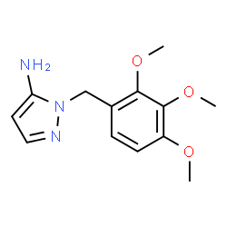 ChemSpider 2D Image | 1-(2,3,4-Trimethoxybenzyl)-1H-pyrazol-5-amine | C13H17N3O3