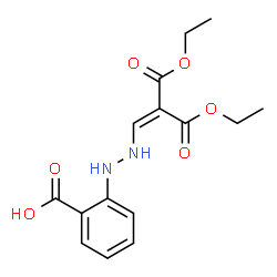 ChemSpider 2D Image | 1,3-Diethyl 2-[[2-(2-carboxyphenyl)hydrazinyl]methylene]propanedioate | C15H18N2O6