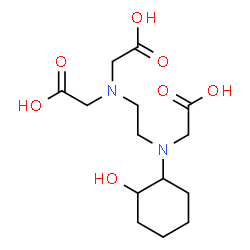 ChemSpider 2D Image | N-{2-[Bis(carboxymethyl)amino]ethyl}-N-(2-hydroxycyclohexyl)glycine | C14H24N2O7