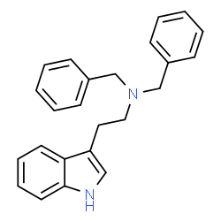 ChemSpider 2D Image | N,N-Dibenzyl-2-(1H-indol-3-yl)ethanamine | C24H24N2