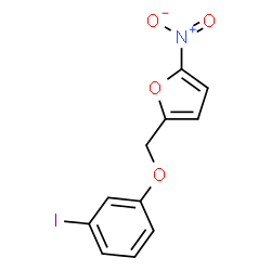 ChemSpider 2D Image | 2-[(3-Iodophenoxy)methyl]-5-nitrofuran | C11H8INO4