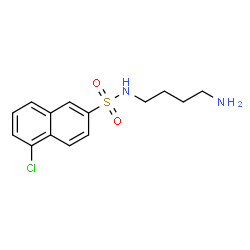 ChemSpider 2D Image | N-(4-Aminobutyl)-5-chloro-2-naphthalenesulfonamide | C14H17ClN2O2S