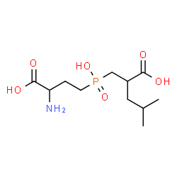 ChemSpider 2D Image | 2-{[(3-Amino-3-carboxypropyl)(hydroxy)phosphoryl]methyl}-4-methylpentanoic acid | C11H22NO6P