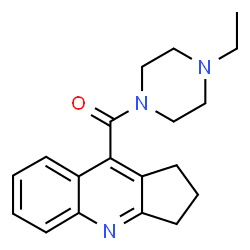 ChemSpider 2D Image | 2,3-Dihydro-1H-cyclopenta[b]quinolin-9-yl(4-ethyl-1-piperazinyl)methanone | C19H23N3O
