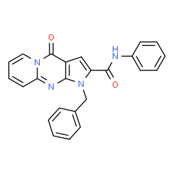 ChemSpider 2D Image | 1-Benzyl-4-oxo-N-phenyl-1,4-dihydropyrido[1,2-a]pyrrolo[2,3-d]pyrimidine-2-carboxamide | C24H18N4O2