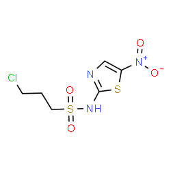 ChemSpider 2D Image | 3-Chloro-N-(5-nitro-1,3-thiazol-2-yl)-1-propanesulfonamide | C6H8ClN3O4S2