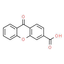 ChemSpider 2D Image | 9-Oxo-9H-xanthene-3-carboxylic acid | C14H8O4
