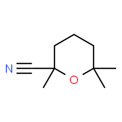 ChemSpider 2D Image | 2,6,6-Trimethyltetrahydro-2H-pyran-2-carbonitrile | C9H15NO