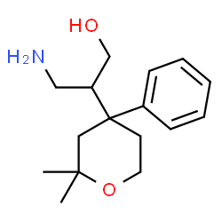 ChemSpider 2D Image | 3-Amino-2-(2,2-dimethyl-4-phenyltetrahydro-2H-pyran-4-yl)-1-propanol | C16H25NO2