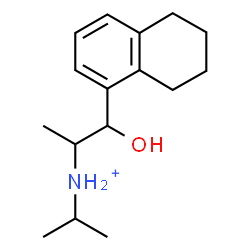 ChemSpider 2D Image | 1-Hydroxy-N-isopropyl-1-(5,6,7,8-tetrahydro-1-naphthalenyl)-2-propanaminium | C16H26NO