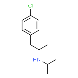 ChemSpider 2D Image | 1-(4-Chlorophenyl)-N-isopropyl-2-propanamine | C12H18ClN