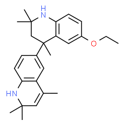 ChemSpider 2D Image | 6-Ethoxy-2,2,2',2',4,4'-hexamethyl-1,1',2,2',3,4-hexahydro-4,6'-biquinoline | C26H34N2O