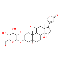 ChemSpider 2D Image | 3-(Hexopyranosyloxy)-5,11,14-trihydroxycard-20(22)-enolide | C29H44O11