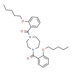 ChemSpider 2D Image | 1,4-Diazepane-1,4-diylbis{[2-(pentyloxy)phenyl]methanone} | C29H40N2O4