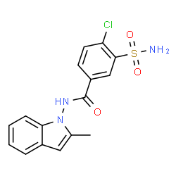 ChemSpider 2D Image | Dehydroindapamide | C16H14ClN3O3S