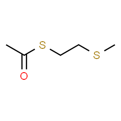ChemSpider 2D Image | S-[2-(Methylsulfanyl)ethyl] ethanethioate | C5H10OS2